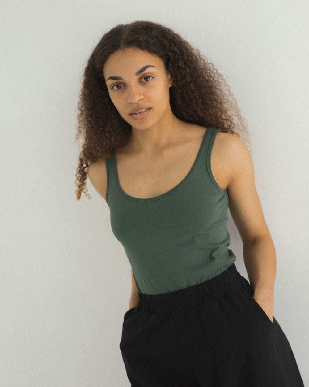 Koszulka Tank top damski Ria z bawełny organicznej - Myunds.com