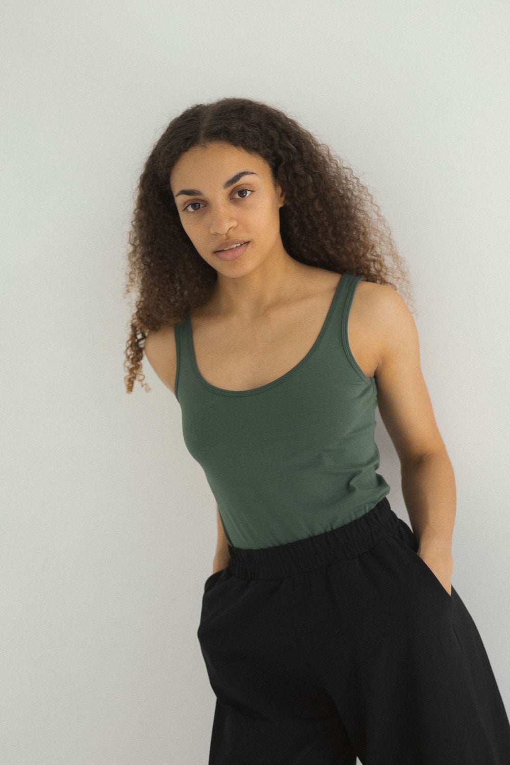 Koszulka Tank top damski Ria z bawełny organicznej - Myunds.com