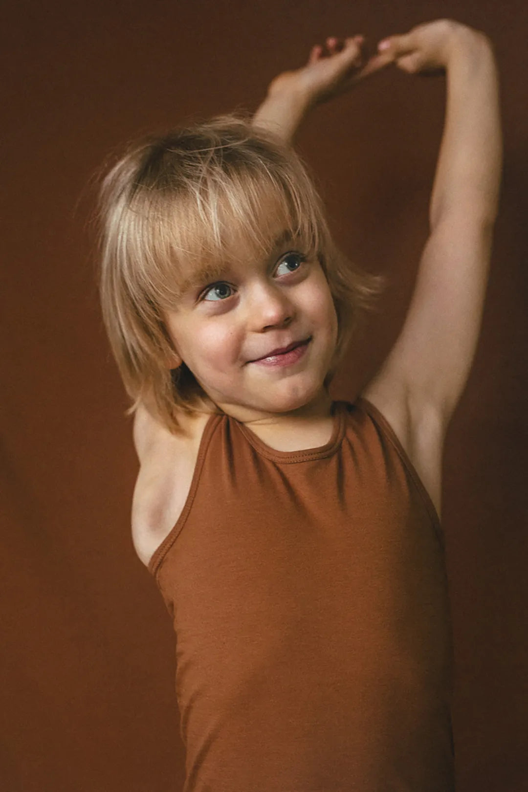 Tank top dziecięcy Pia z bawełny organicznej
