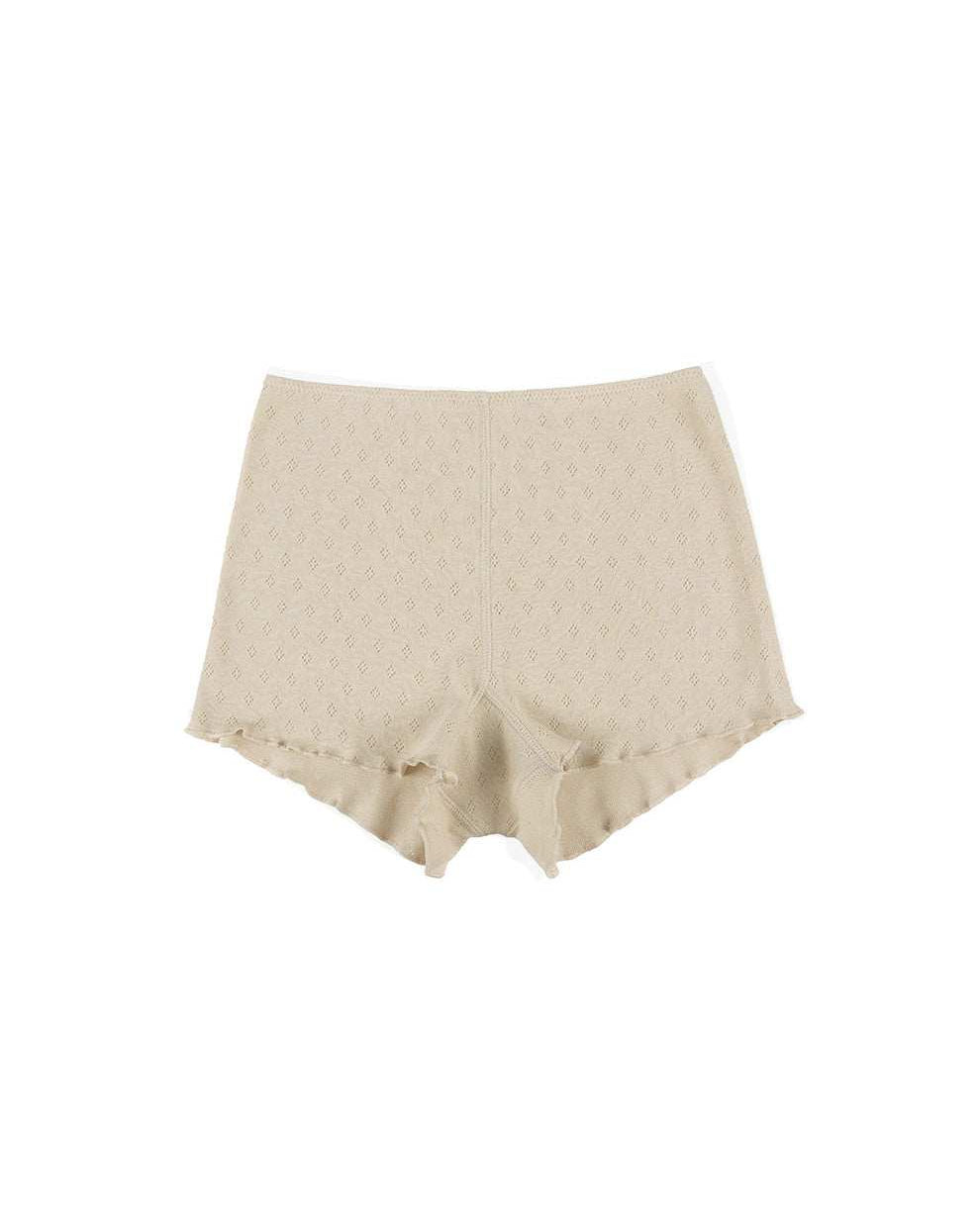 Majtki bokserki Flare z certyfikowanej bawełny Pointelle - Myunds.com