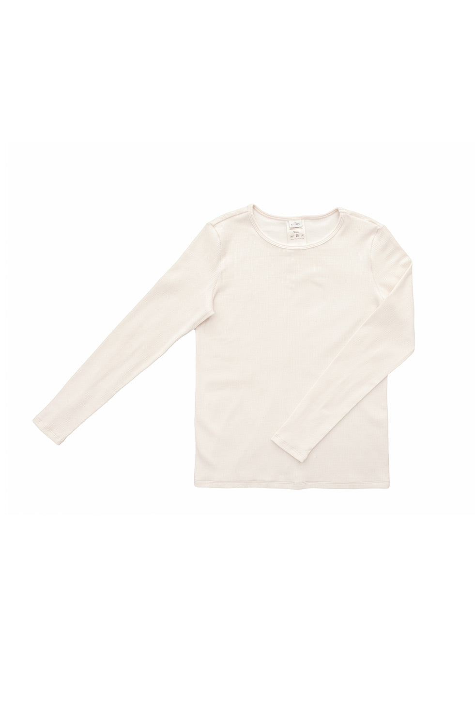 Women's longsleeve in certified ribbed cotton