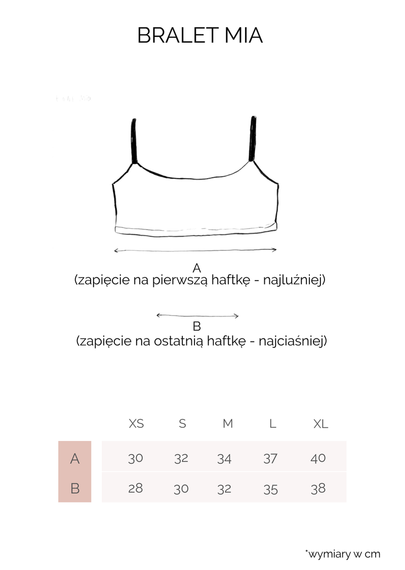 Tabela rozmiarów