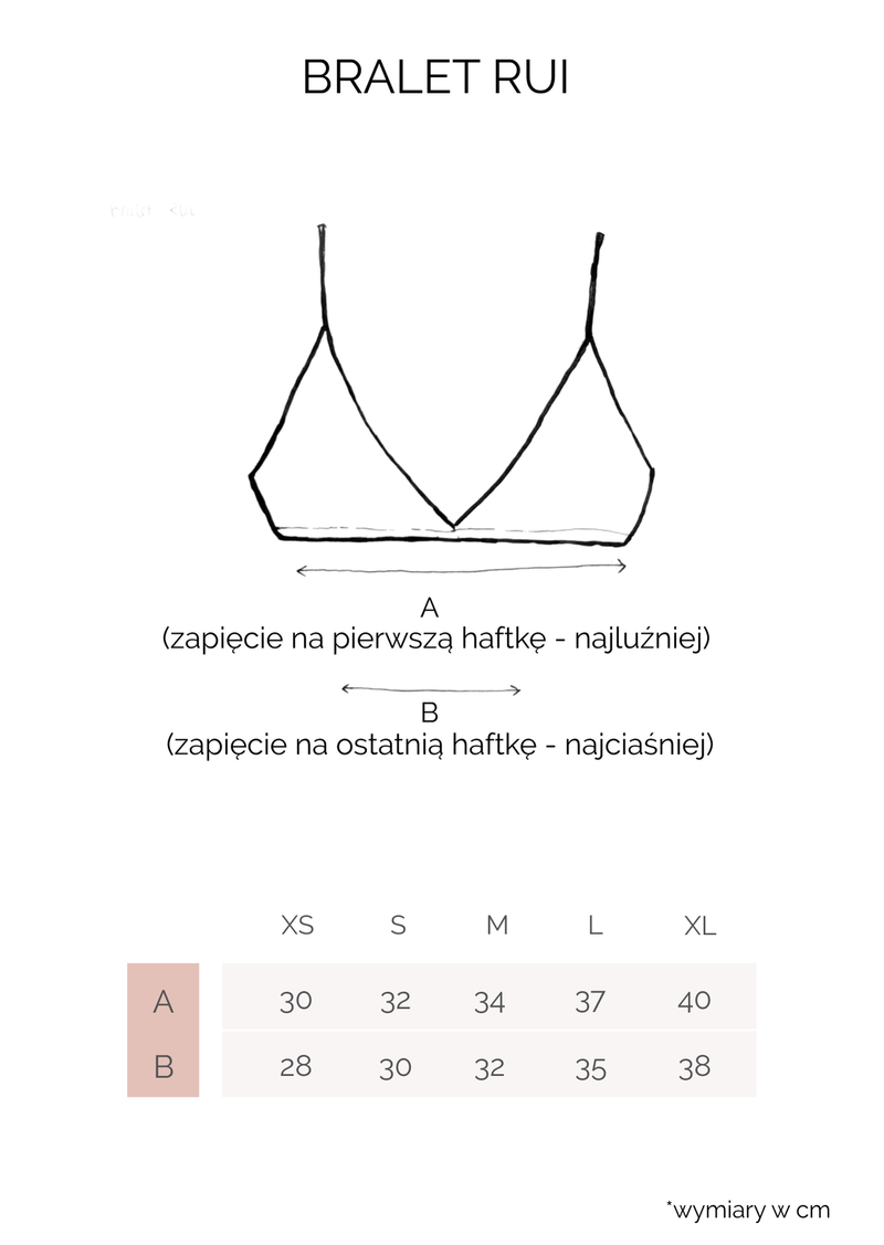 Tabela rozmiarów