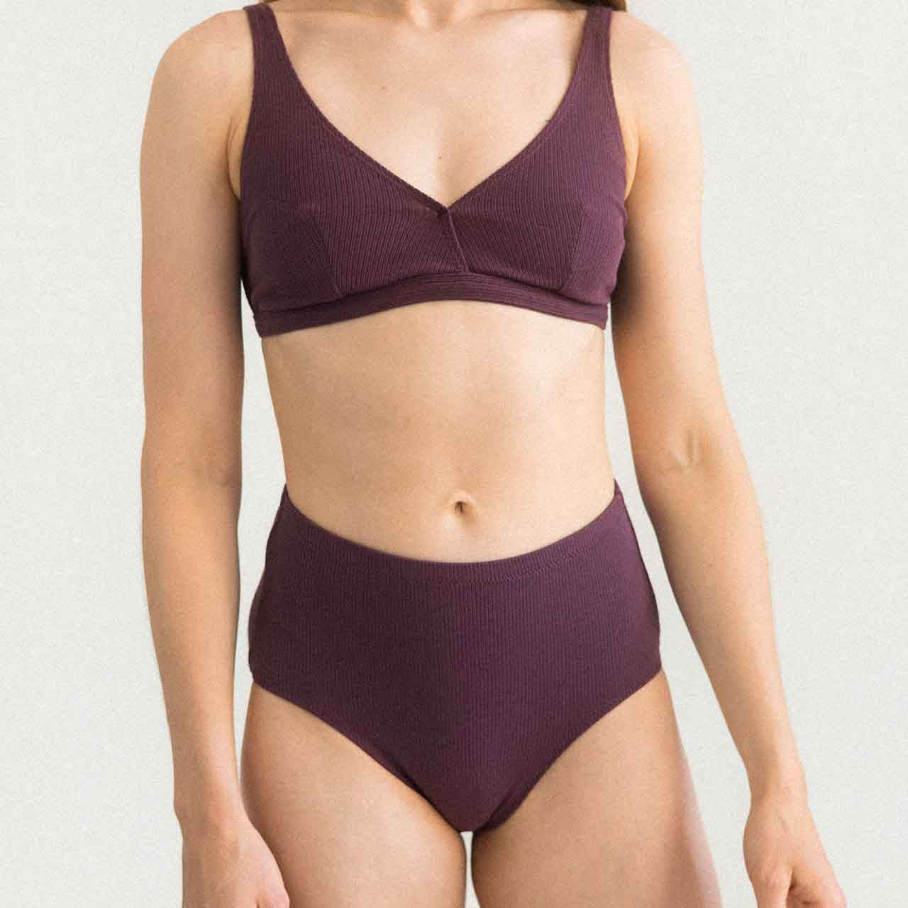 myUNDS bralet VIA śliwkowy