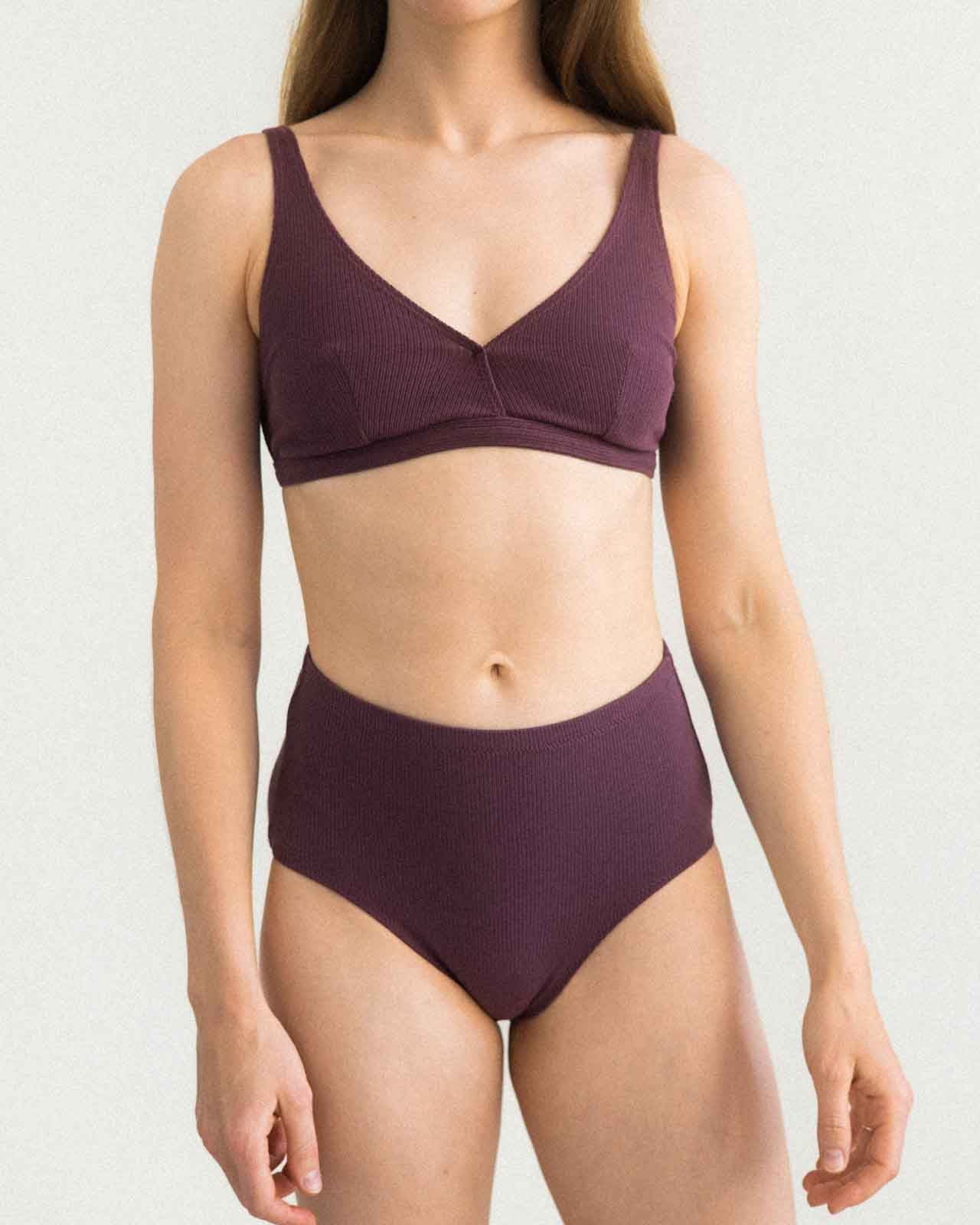 myUNDS bralet VIA śliwkowy
