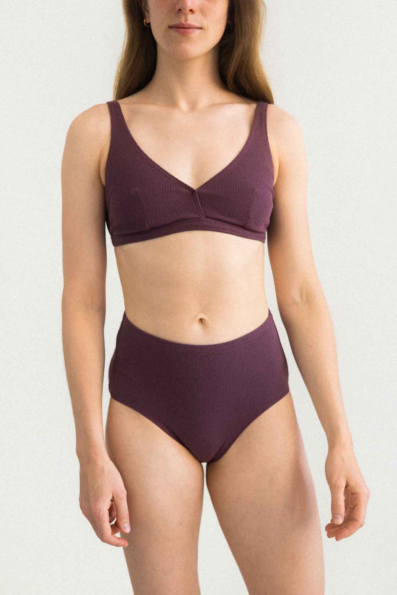 myUNDS bralet VIA śliwkowy