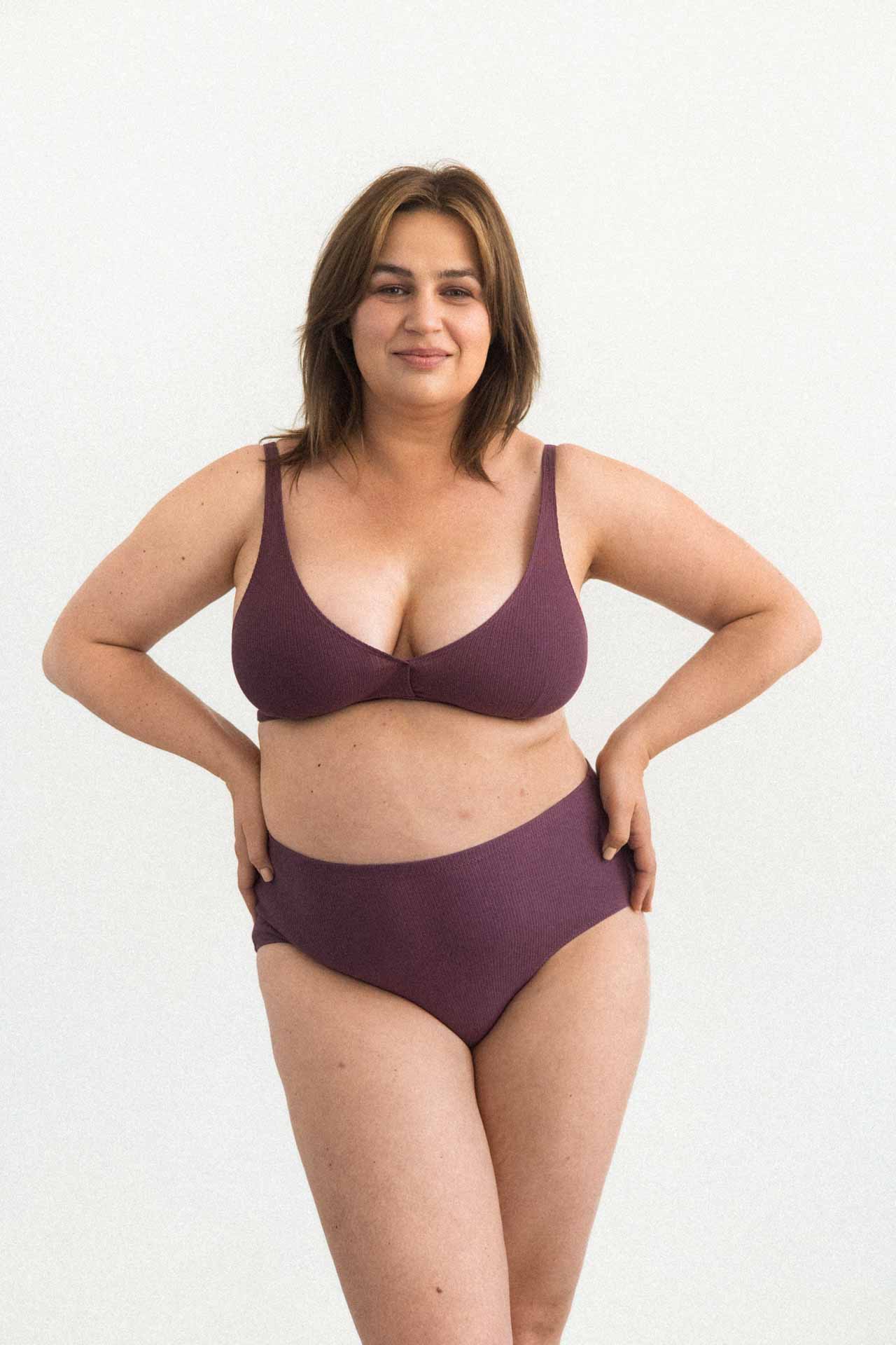 myUNDS bralet VIA śliwkowy