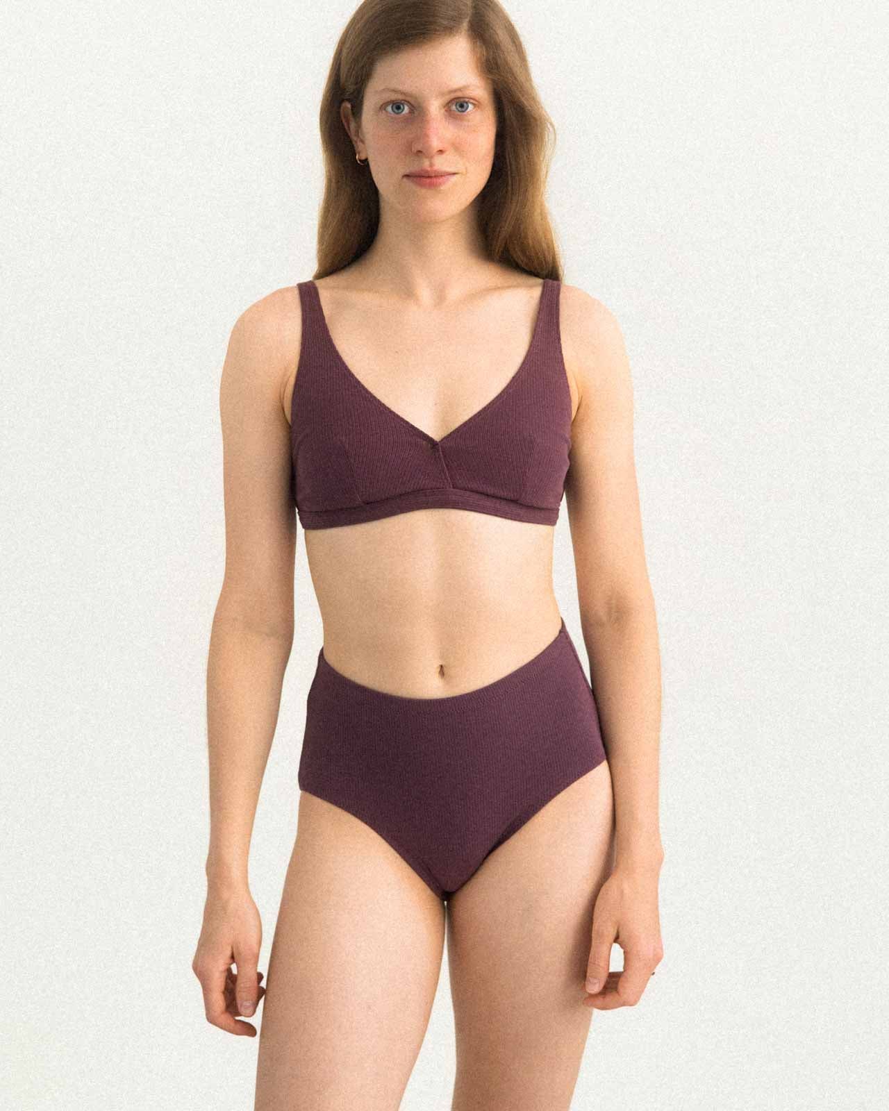 myUNDS bralet VIA śliwkowy
