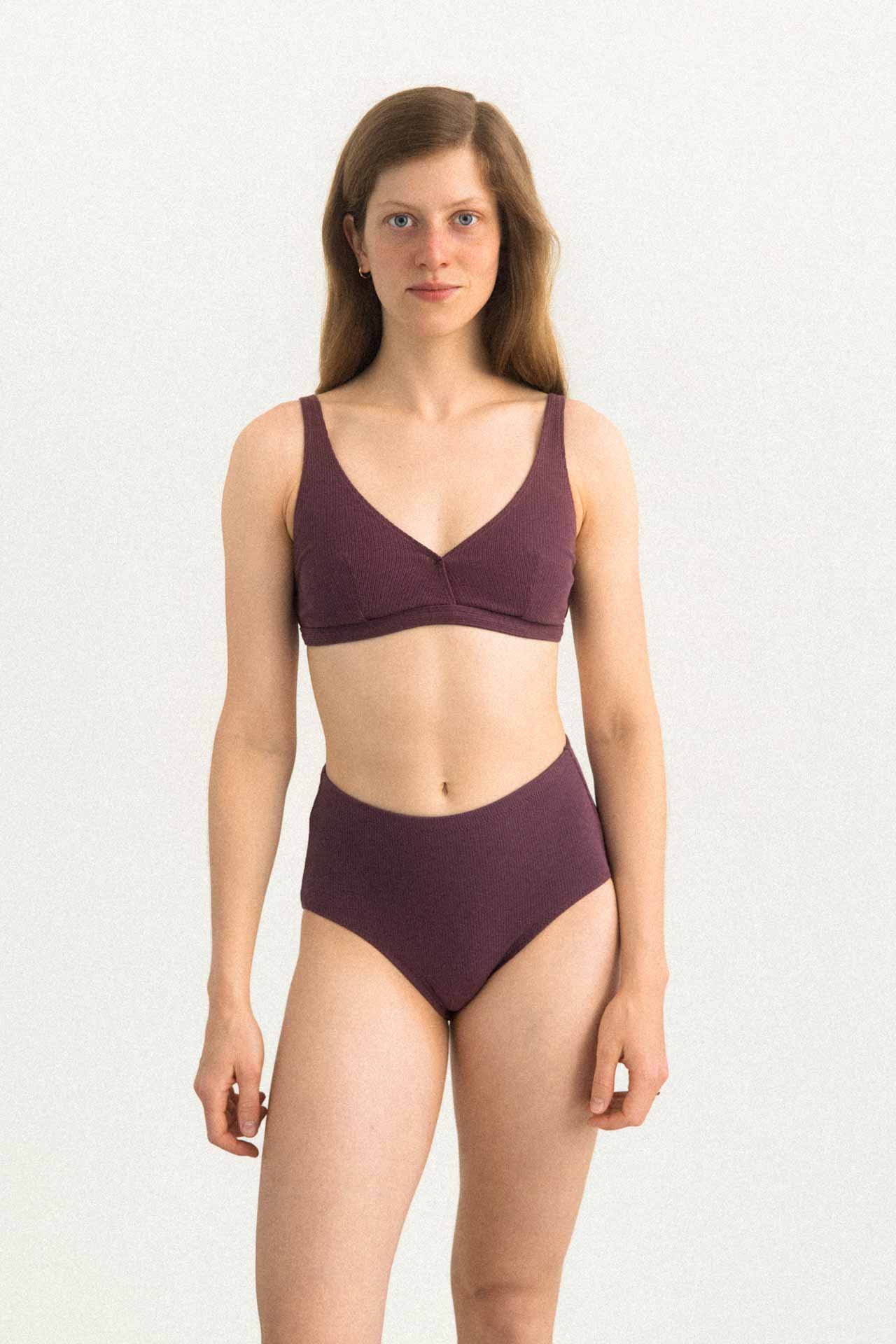 myUNDS bralet VIA śliwkowy