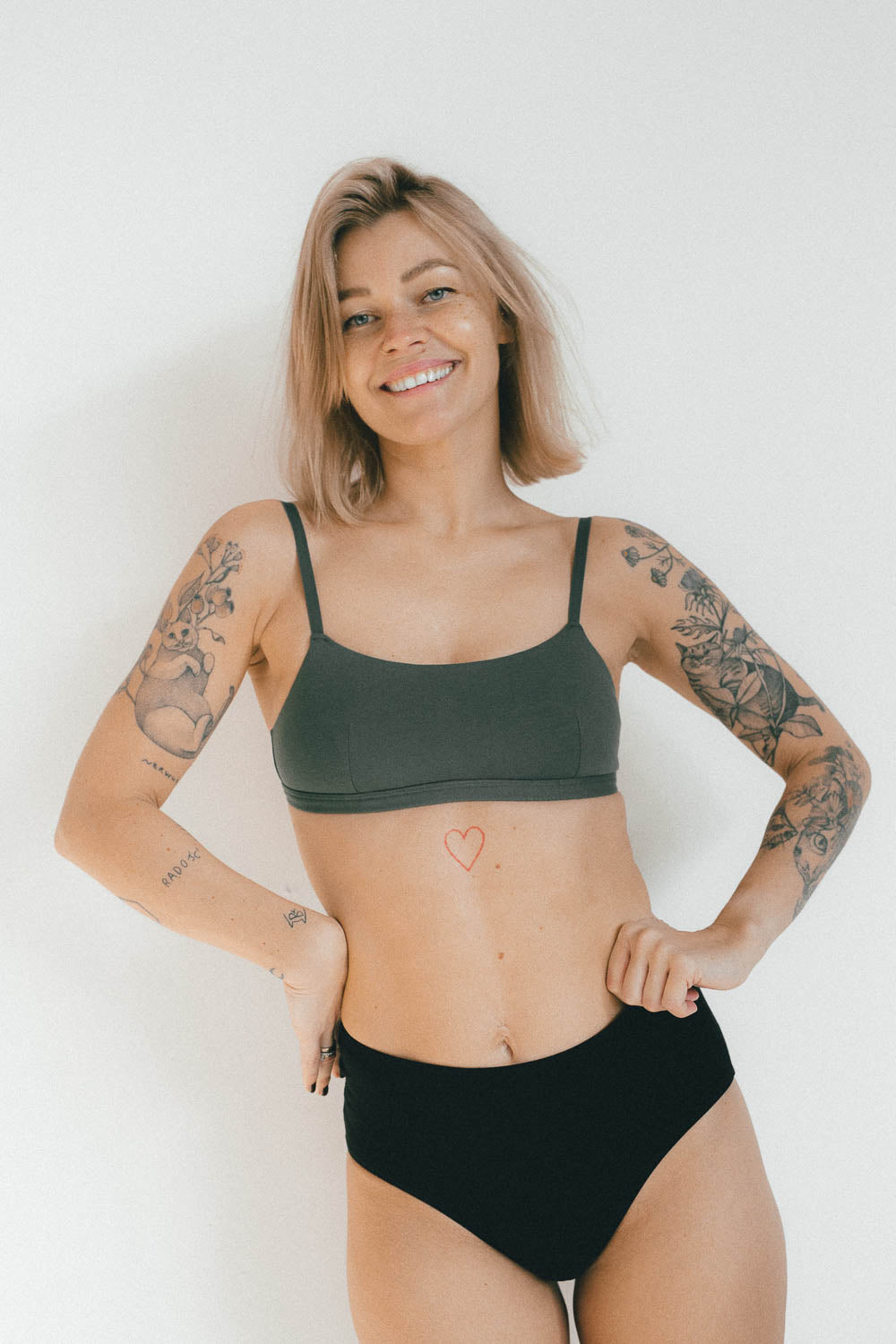 Bralet top Mia z certyfikowanej bawełny organicznej