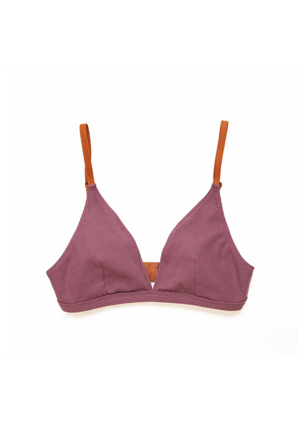 Bralet Rui z certyfikowanej bawełny prążkowanej