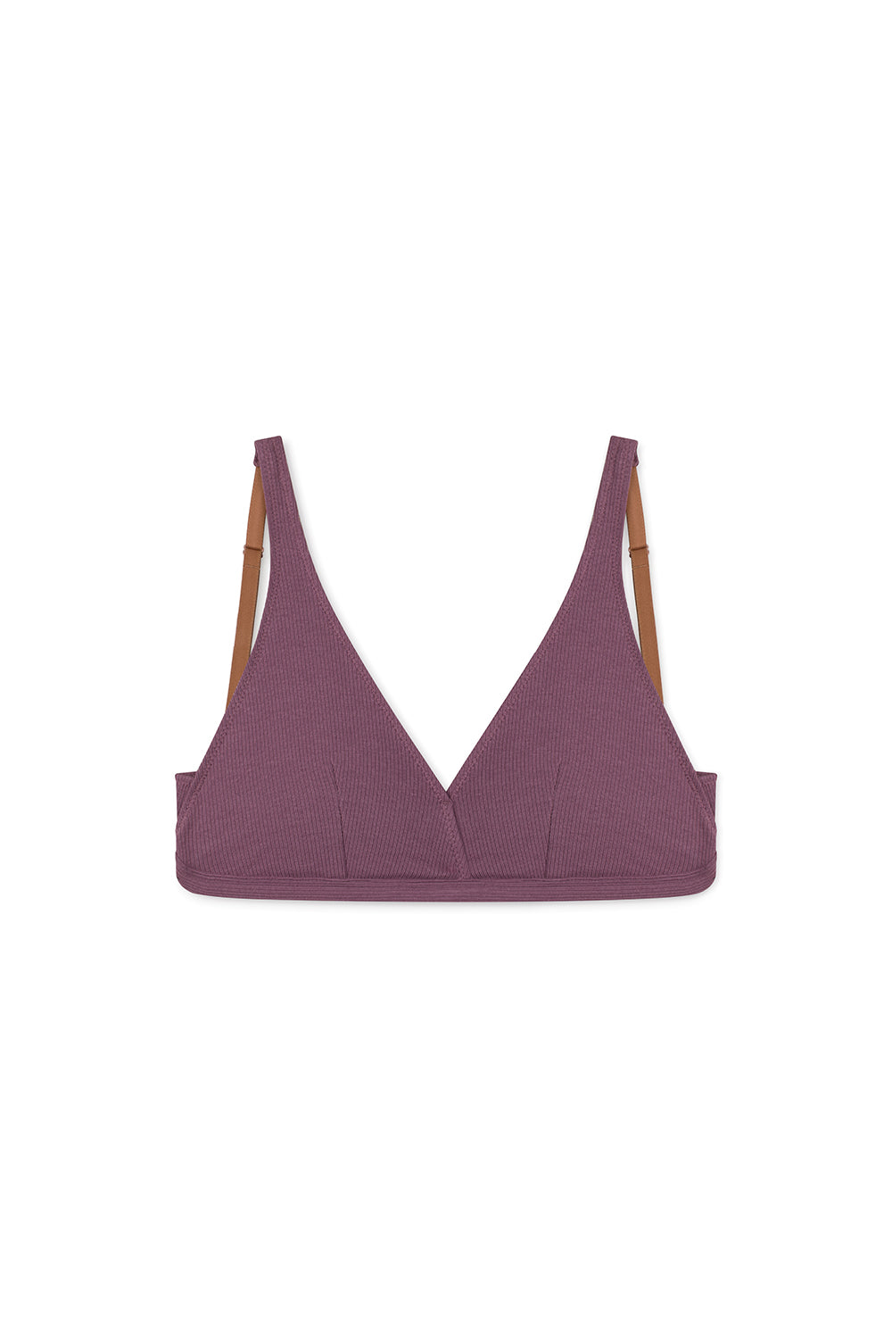 Bralet Via z certyfikowanej bawełny prążkowanej