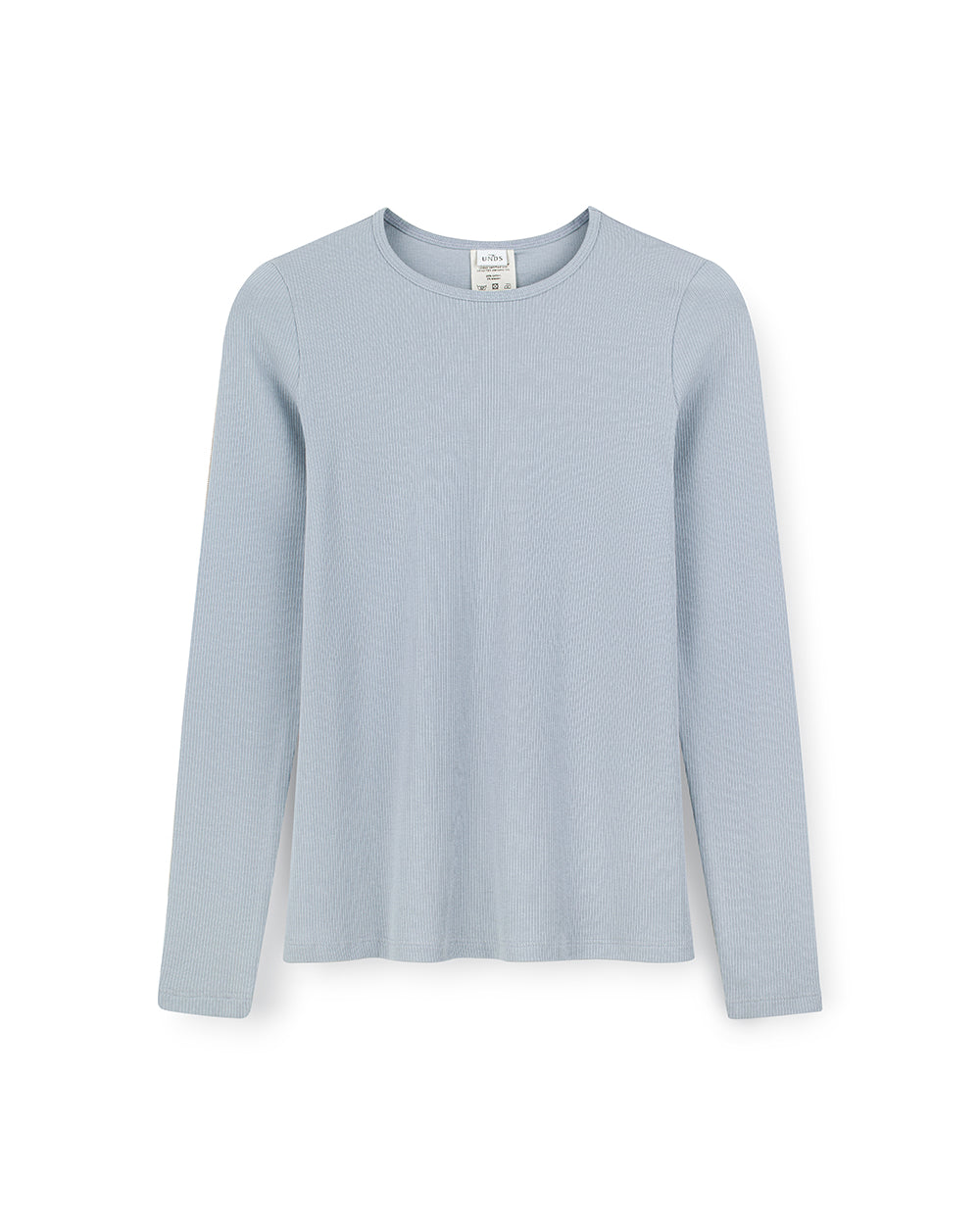 Longsleeve damski z certyfikowanej bawełny prążkowanej