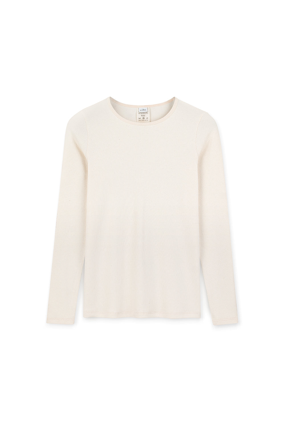 Women's longsleeve in certified ribbed cotton