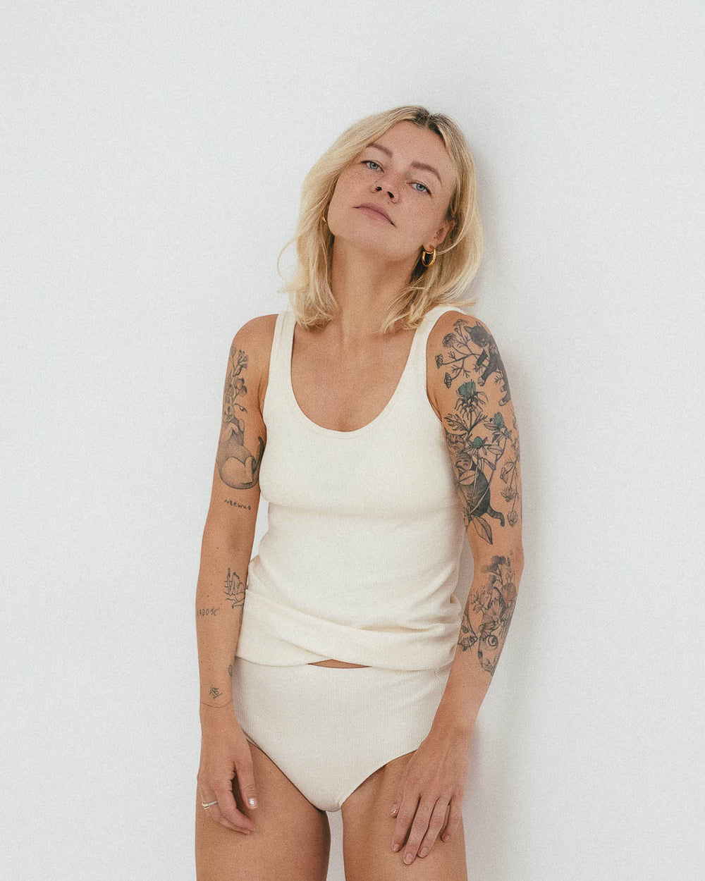 Koszulka Tank top Ria z certyfikowanej bawełny prążkowanej