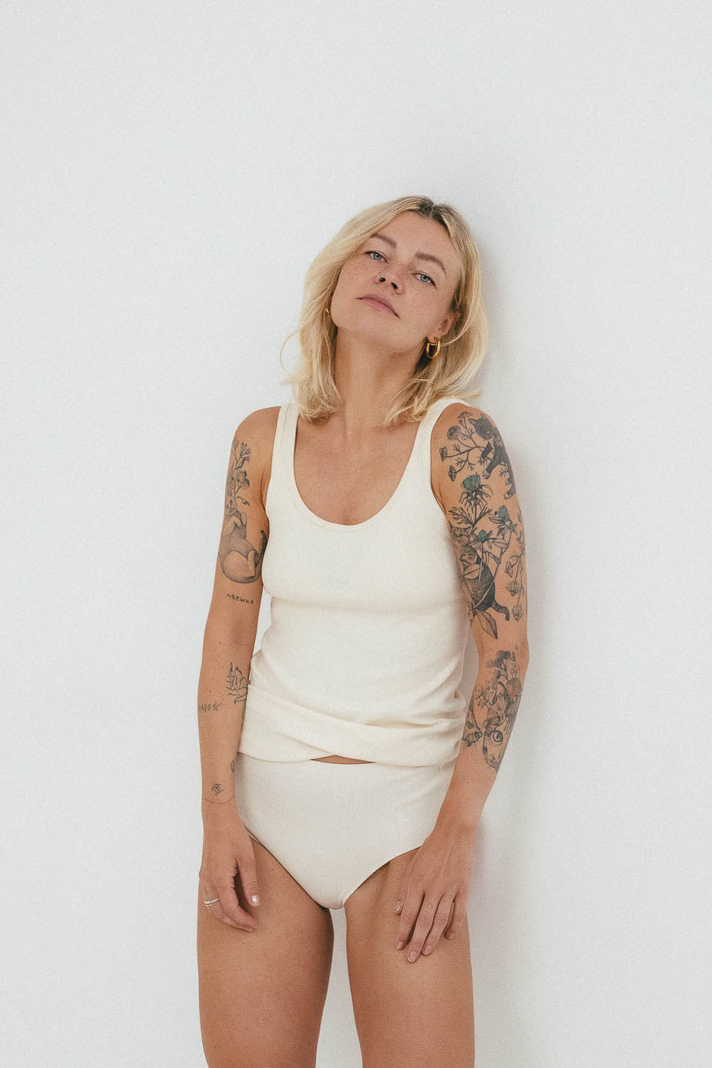 Koszulka Tank top Ria z certyfikowanej bawełny prążkowanej