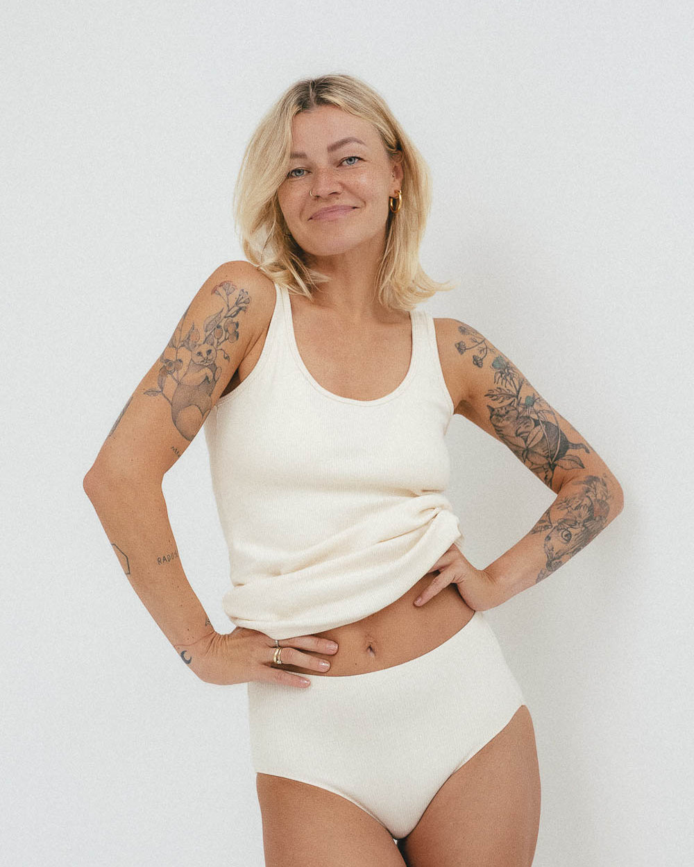 Koszulka Tank top Ria z certyfikowanej bawełny prążkowanej