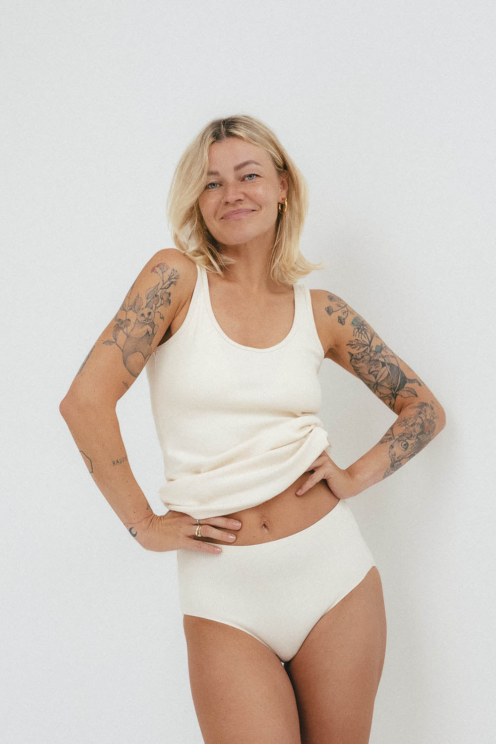 Koszulka Tank top Ria z certyfikowanej bawełny prążkowanej