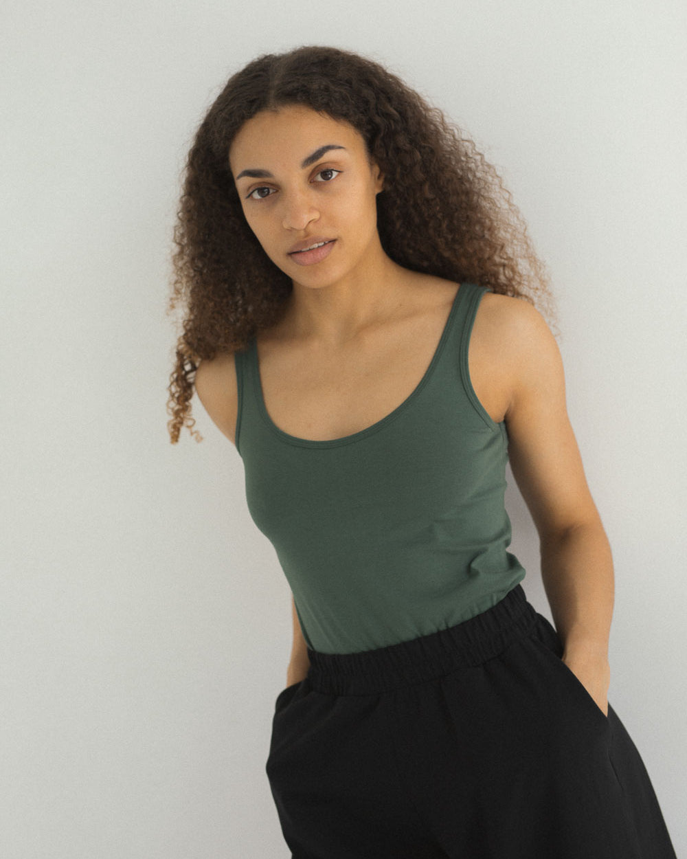 Koszulka Tank top damski Ria z bawełny organicznej