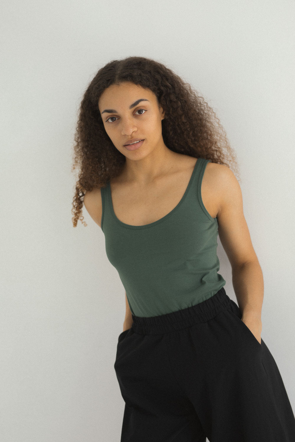 Koszulka Tank top damski Ria z bawełny organicznej