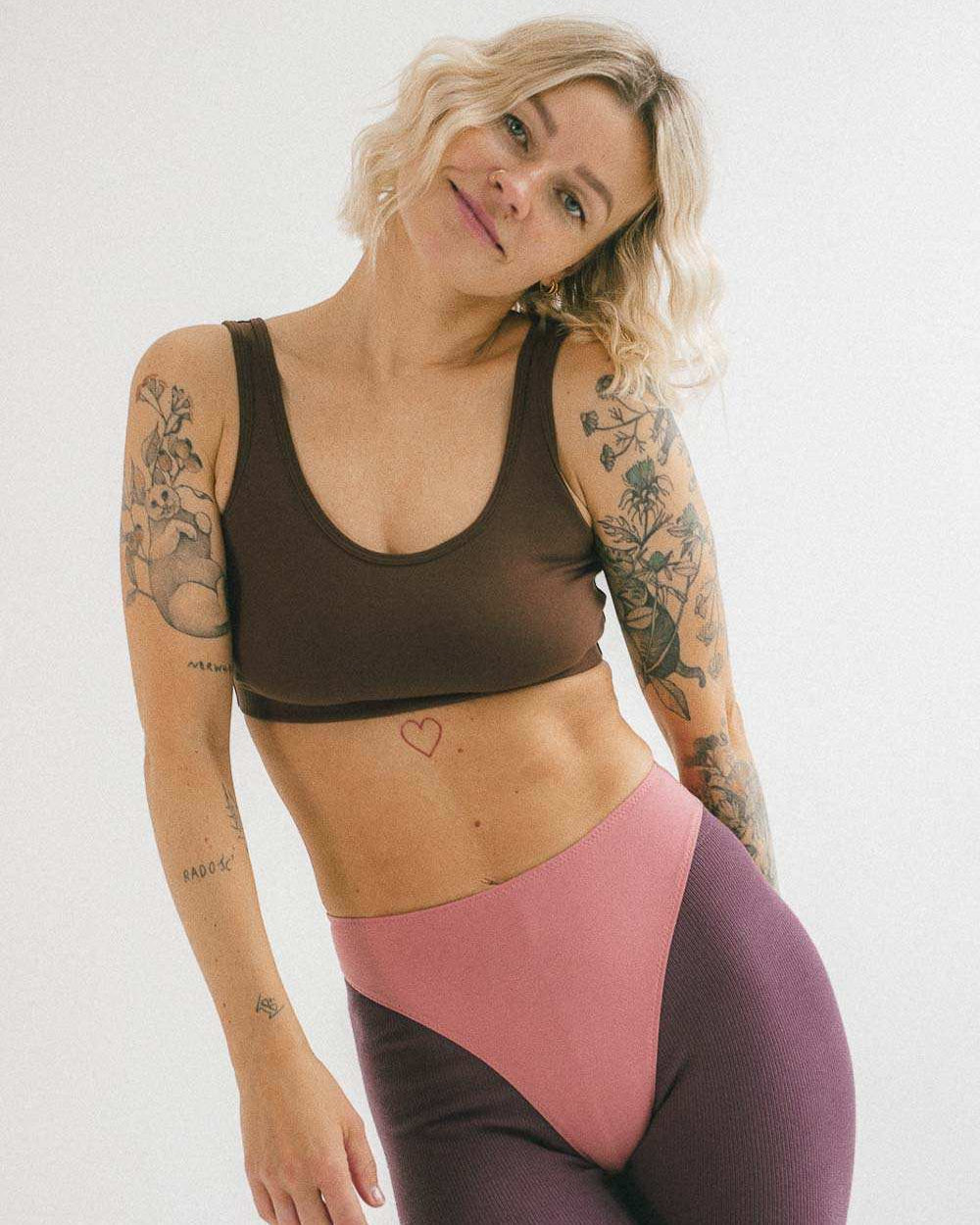 Majtki tanga Vicky z bawełny organicznej - Myunds.com