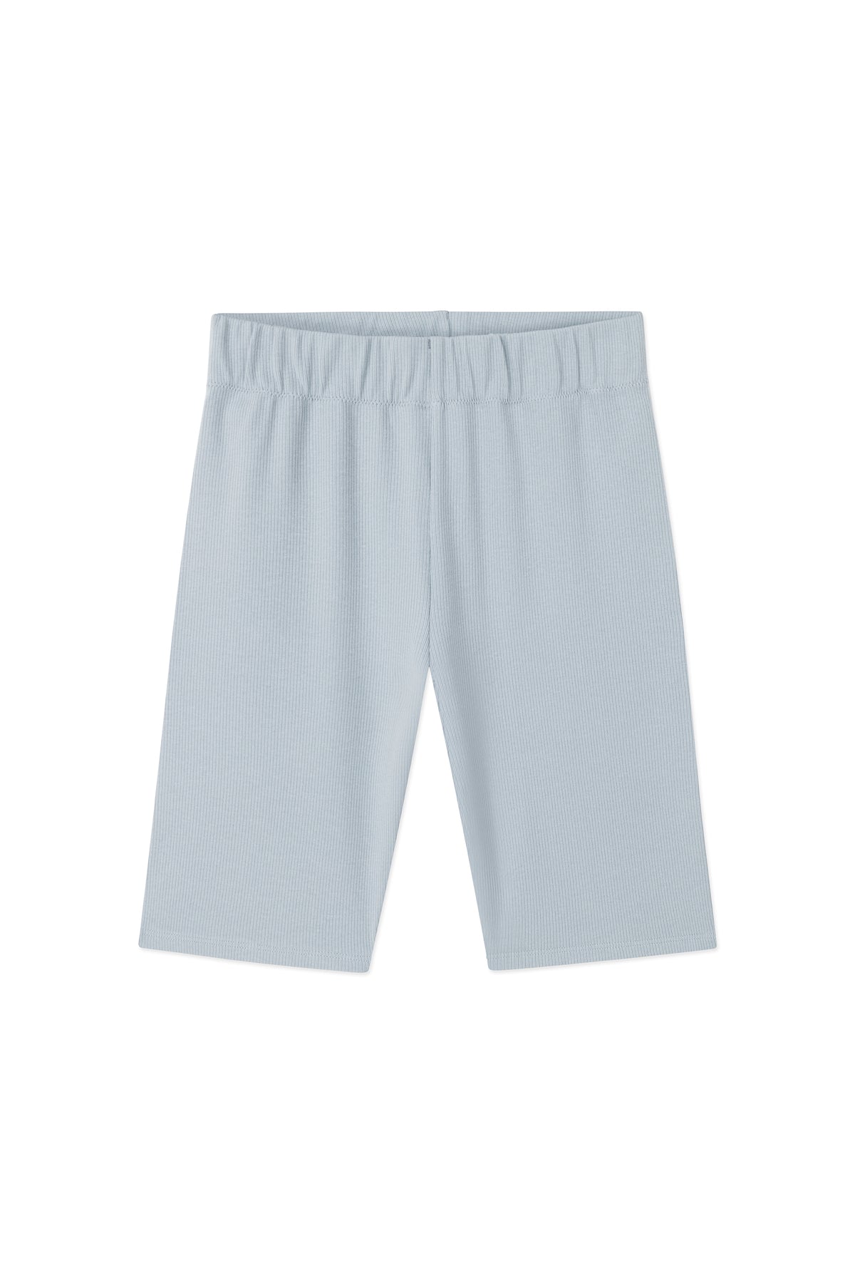 Biker shorts in certified ribbed cotton