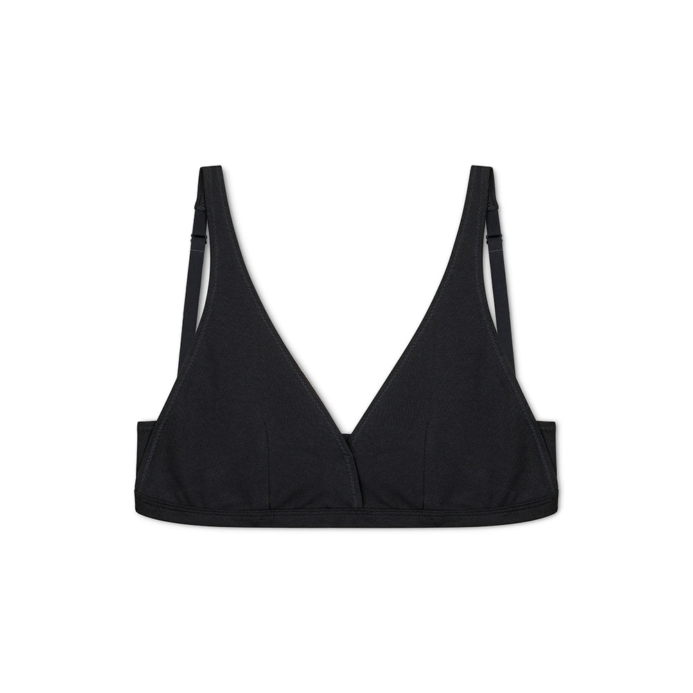 Bralet Via z certyfikowanej bawełny prążkowanej