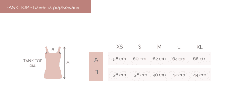 tabela tank top prążkowany